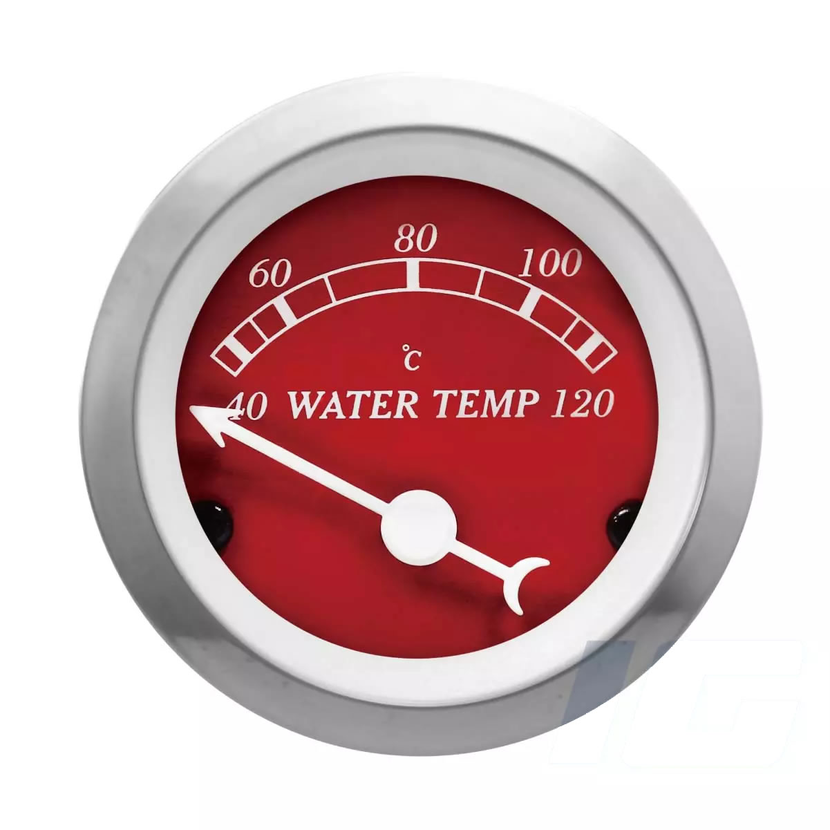 Red Face White Needle - Water Temp Gauges